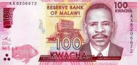 p65b from Malawi: 100 Kwacha from 2016