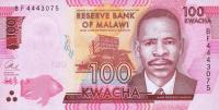 p65c from Malawi: 100 Kwacha from 2017