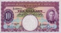 p5b from Malaya: 5 Dollars from 1940