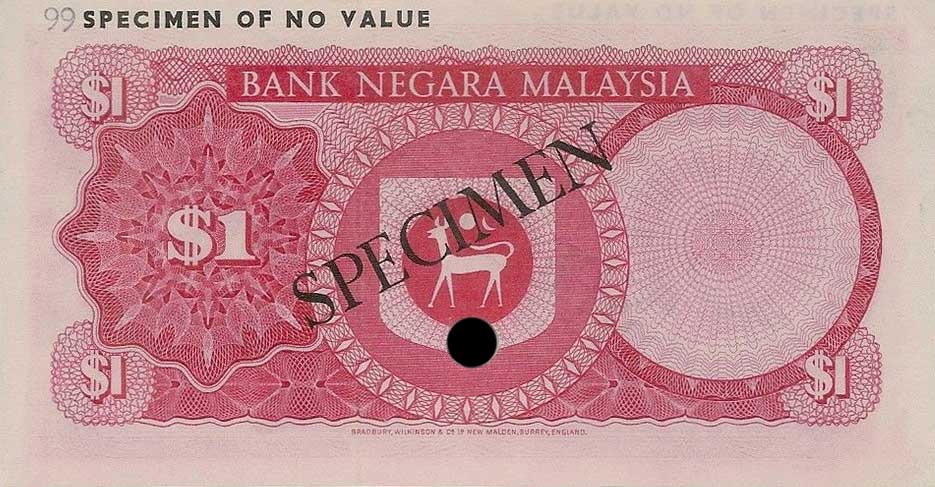 RealBanknotes.com > Malaysia p1ct: 1 Ringgit from 1967