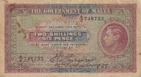 p11 from Malta: 2 Shillings from 1939