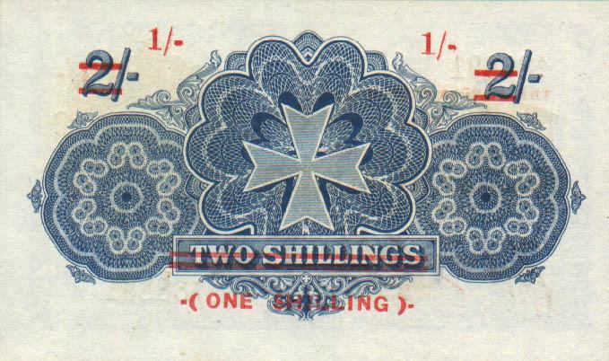 Back of Malta p15: 1 Shilling from 1940