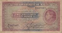 p18 from Malta: 2 Shillings from 1940
