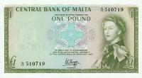 p29a from Malta: 1 Pound from 1967