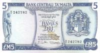 p32d from Malta: 5 Lira from 1973