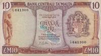 p33c from Malta: 10 Lira from 1973