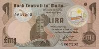 p34b from Malta: 1 Lira from 1979