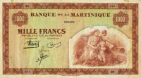 Gallery image for Martinique p21a: 1000 Francs