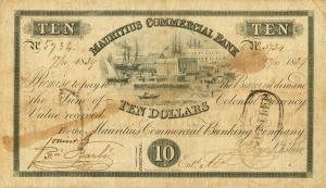 Gallery image for Mauritius pS122a: 10 Dollars