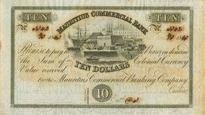 Gallery image for Mauritius pS122r: 10 Dollars