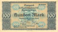 Gallery image for Memel p9: 100 Mark from 1922