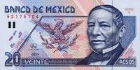 p106a from Mexico: 20 Pesos from 1994