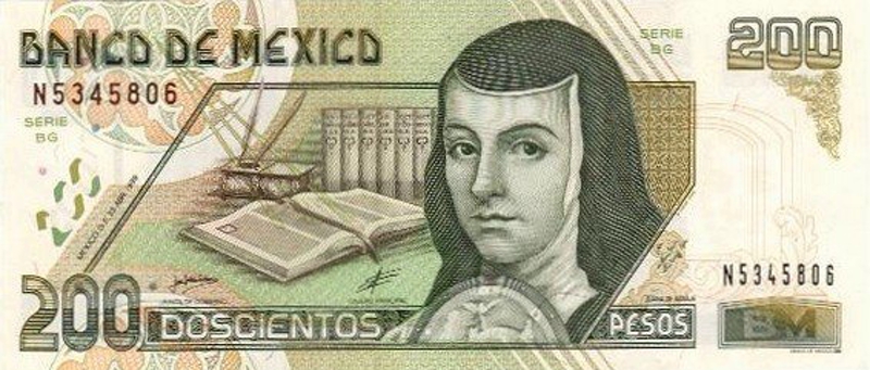 Front of Mexico p109d: 200 Pesos from 1999