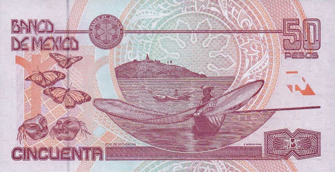 Back of Mexico p117c: 50 Pesos from 2003