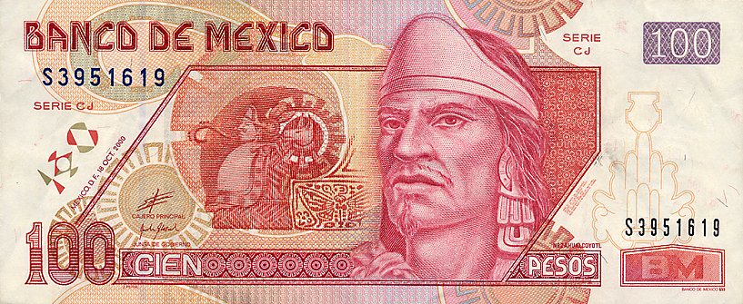 Front of Mexico p118a: 100 Pesos from 2000