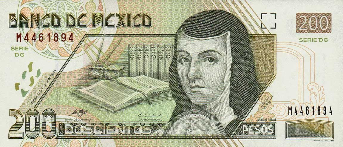 Front of Mexico p119c: 200 Pesos from 2004