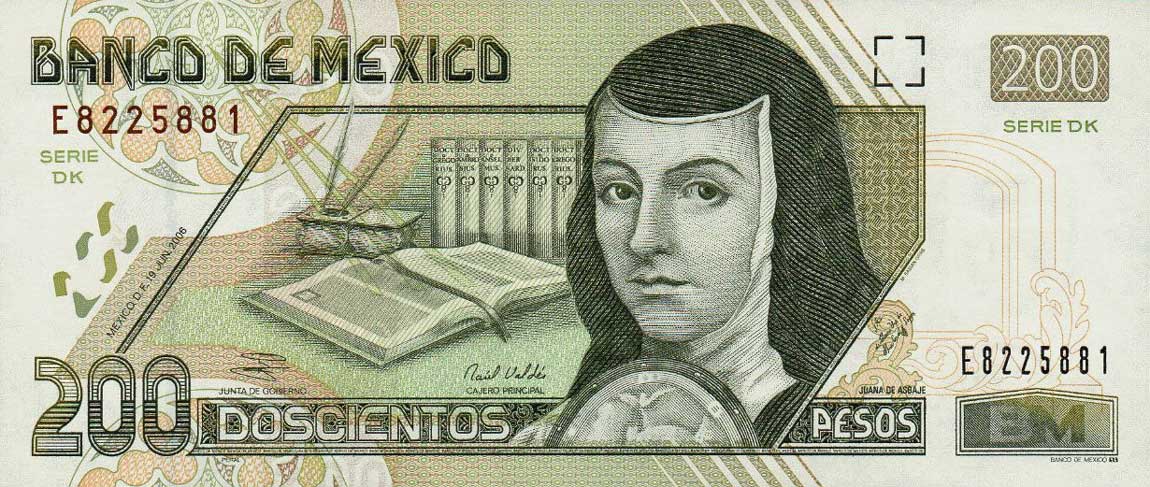 Front of Mexico p119e: 200 Pesos from 2006