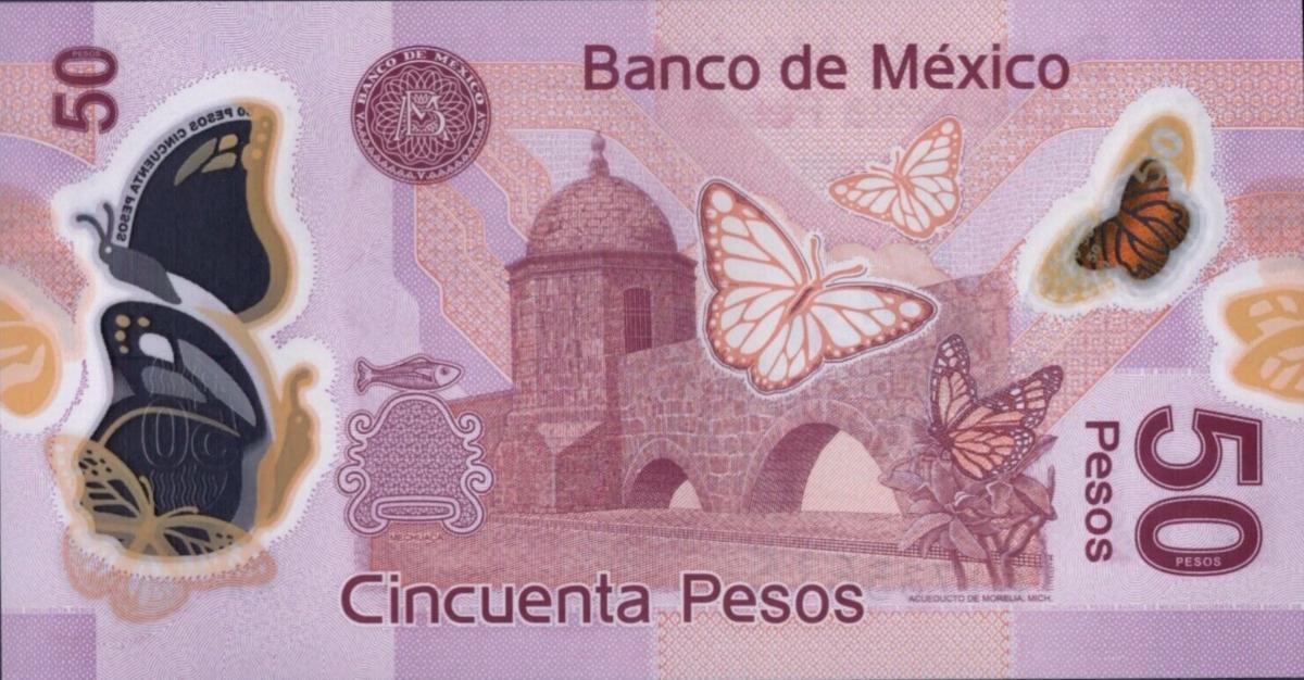 Back of Mexico p123Aa: 50 Pesos from 2012