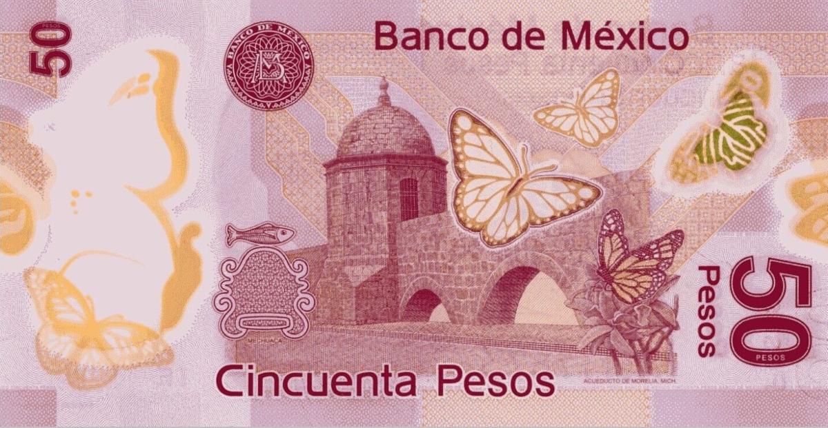 Back of Mexico p123Ae: 50 Pesos from 2012