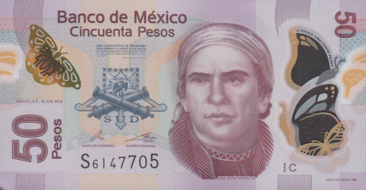 Front of Mexico p123c: 50 Pesos from 2005