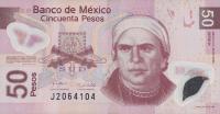 Gallery image for Mexico p123k: 50 Pesos from 2008