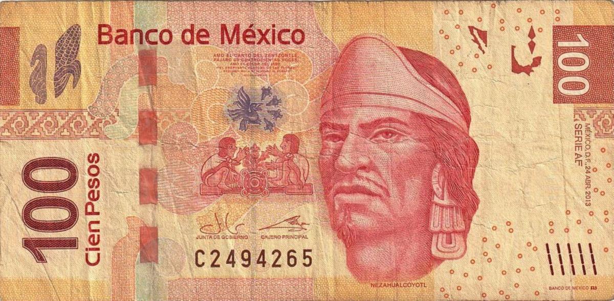 Front of Mexico p124af: 100 Pesos from 2013