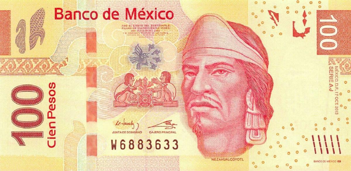 Front of Mexico p124aj: 100 Pesos from 2013