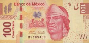 p124c from Mexico: 100 Pesos from 2009 p124c from Mexico: 100 Pesos from 2009