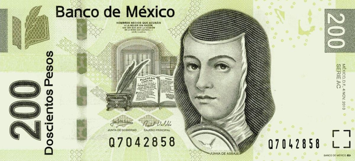 Front of Mexico p125ac: 200 Pesos from 2010