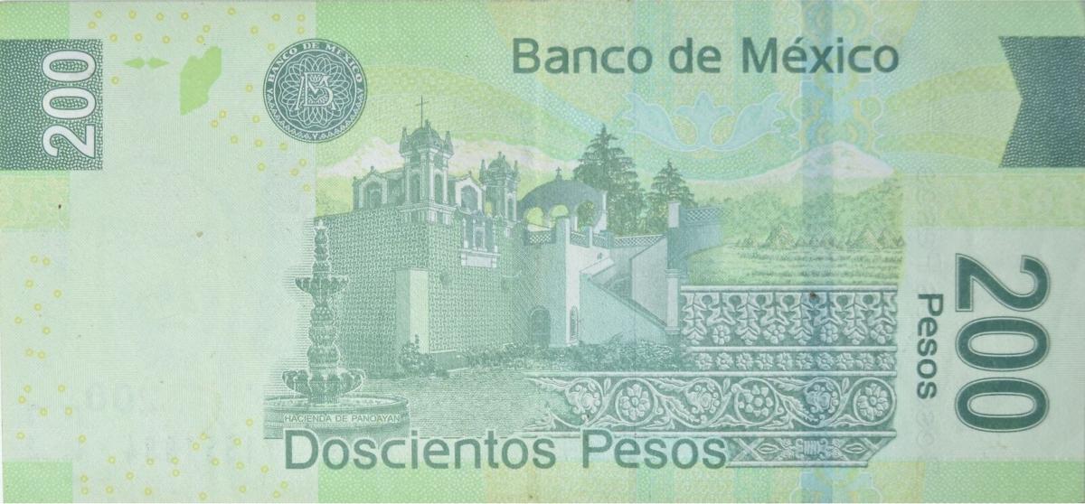 Back of Mexico p125ae: 200 Pesos from 2011