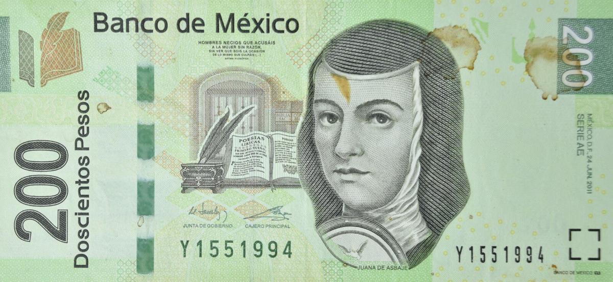 Front of Mexico p125ae: 200 Pesos from 2011