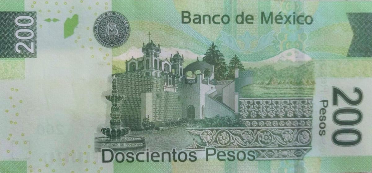 Back of Mexico p125b: 200 Pesos from 2007