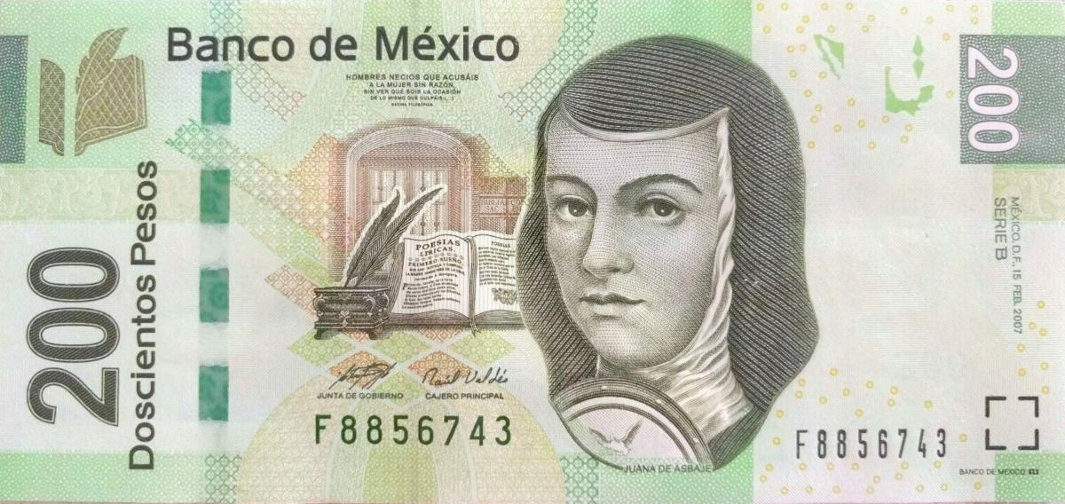 Front of Mexico p125b: 200 Pesos from 2007