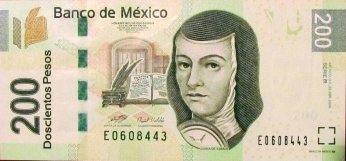 Front of Mexico p125r: 200 Pesos from 2008