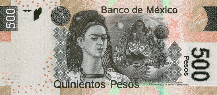 Back of Mexico p126a: 500 Pesos from 2010