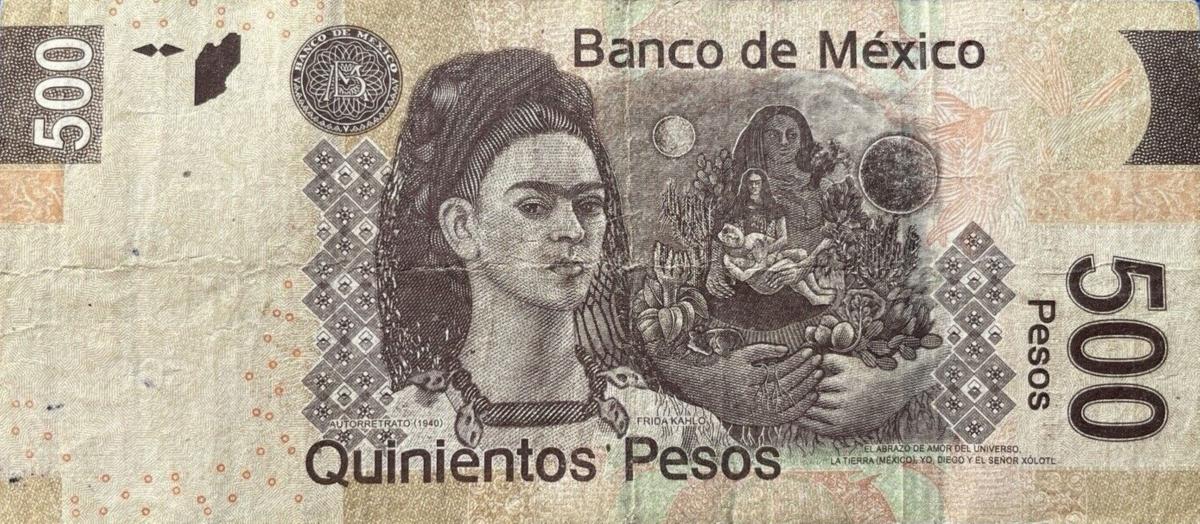 Back of Mexico p126ab: 500 Pesos from 2013