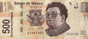 p126ab from Mexico: 500 Pesos from 2013