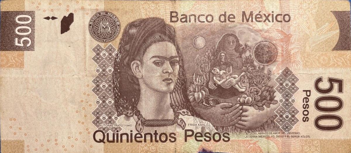 Back of Mexico p126an: 500 Pesos from 2014