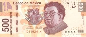 Gallery image for Mexico p126b: 500 Pesos