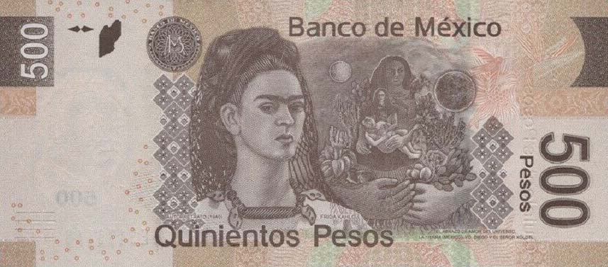 Back of Mexico p126bf: 500 Pesos from 2017