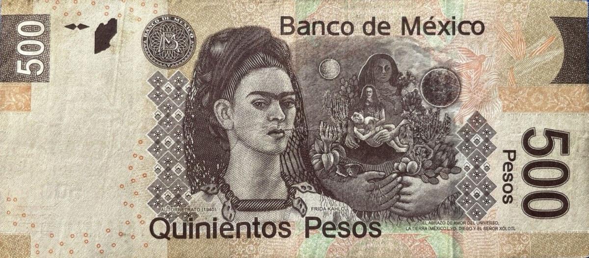 Back of Mexico p126j: 500 Pesos from 2010