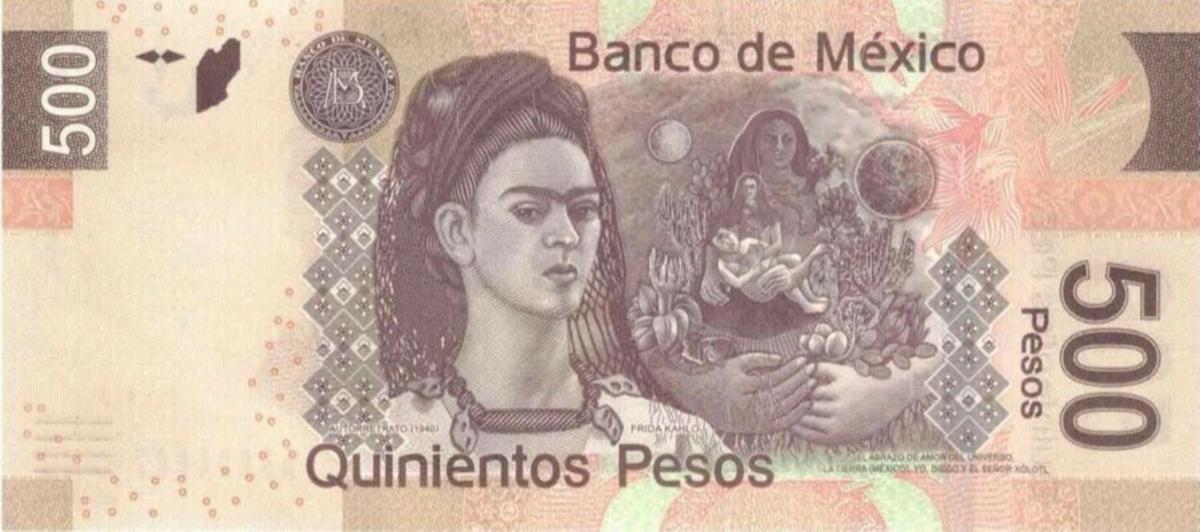 Back of Mexico p126k: 500 Pesos from 2010