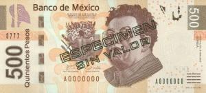 Gallery image for Mexico p126s1: 500 Pesos