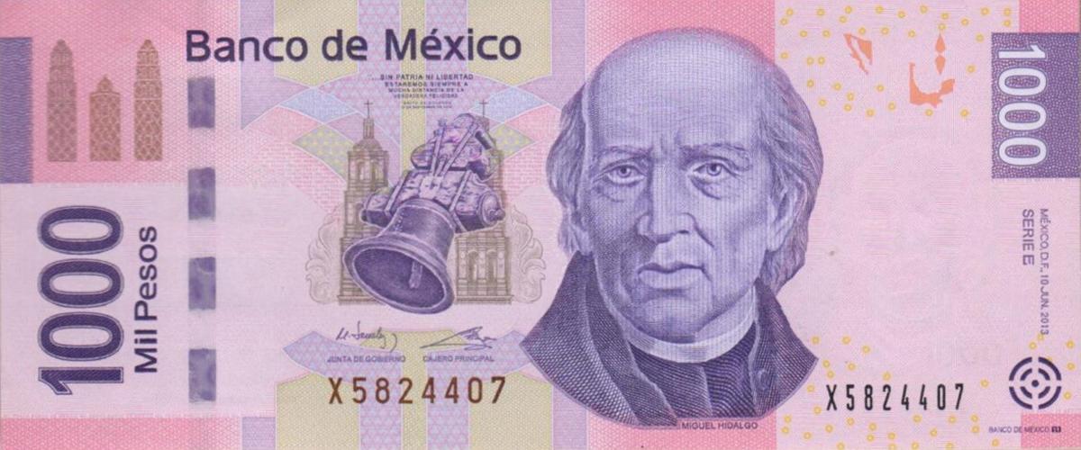 Front of Mexico p127e: 1000 Pesos from 2013