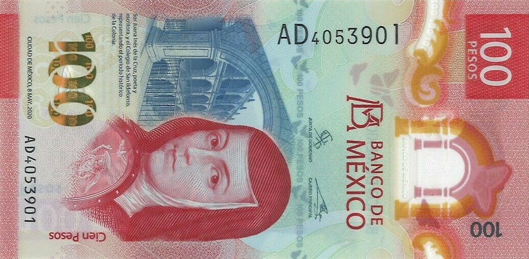 Front of Mexico p131a: 100 Pesos from 2020