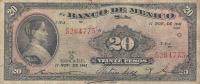 Gallery image for Mexico p40b: 20 Pesos
