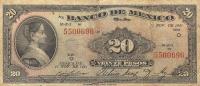 Gallery image for Mexico p40c: 20 Pesos