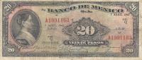 Gallery image for Mexico p40f: 20 Pesos