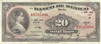 Gallery image for Mexico p40g: 20 Pesos