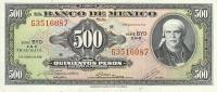 Gallery image for Mexico p51r: 500 Pesos